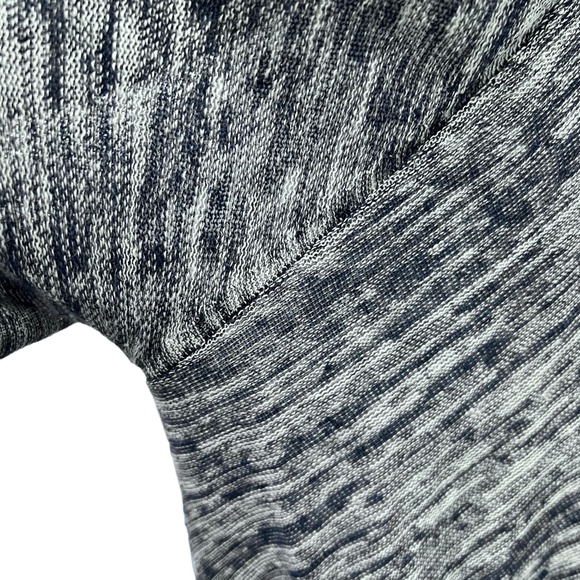 DKNY PURE BLUE AND WHITE OPEN KNIT CARDIGAN ASYMMETRICAL HEM SPACE DYE - Picture 12 of 15